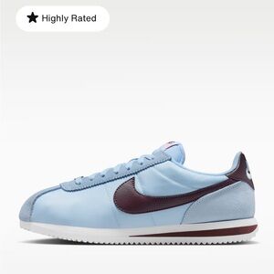 Nike Light Blue and Dark Brown Cortez Sneakers
